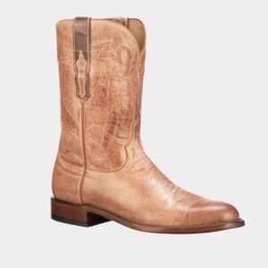 NWT NIB Perfect Lucchese Sunset Roper men’s tan boots